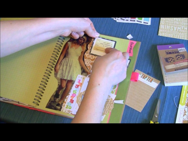 Craft Warehouse Back 2 Basics: Pink Smash Book Page
