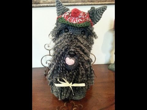 Crochet amigurumi scottish terrier dog DIY tutorial Part 1 of 2