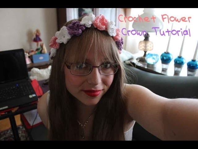 Crochet Flower Crown Tutorial (works with actual flowers)