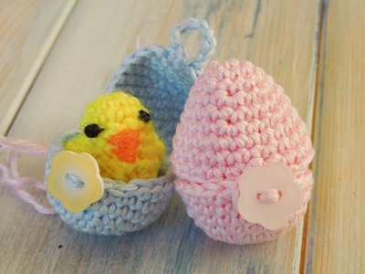 (crochet - part 2 of 2) How To Crochet a Mini Chick & Egg - Yarn Scrap Friday