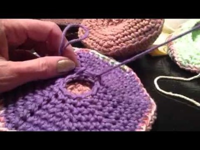 Crocheted knocker back by Pat