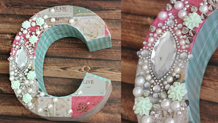 DIY: Decoupage Letters for your room! DECODEN!