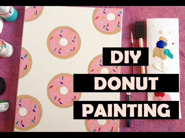 DIY Easy Donut Painting | Room Decor