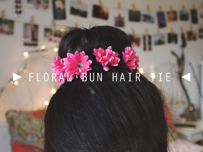 DIY Floral Bun Hair Tie.Crown