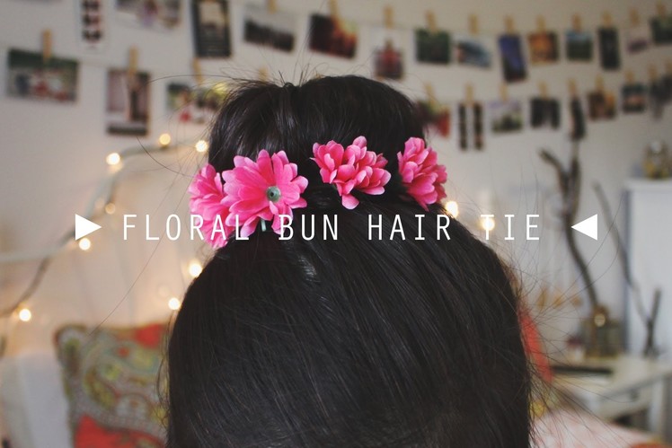 DIY Floral Bun Hair Tie.Crown