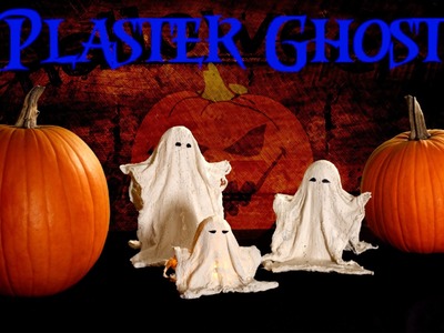 DIY Halloween Plaster Ghost Decorations fast, easy, cheap 2014