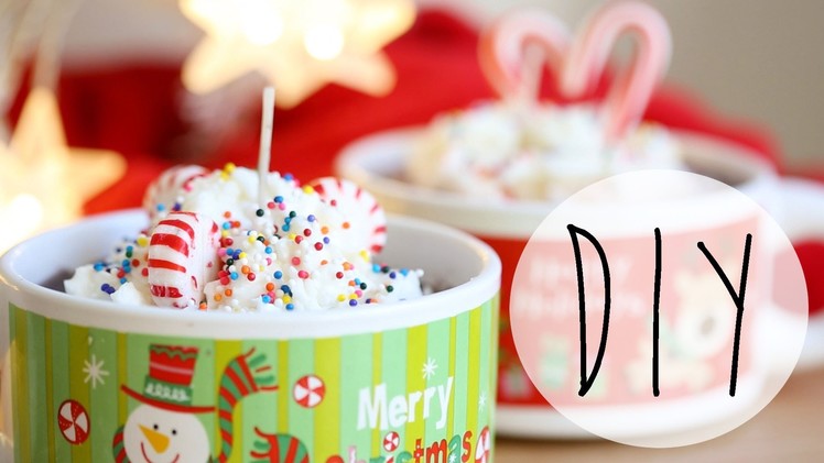 DIY Holiday Hot Cocoa Candles {Xmas Gift Idea} - ANNEORSHINE