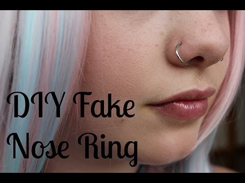 DIY How to Make a Fake Nose Ring