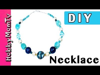 DIY How to Make a Necklace | Easy Fast Jewelry Tutorial by HobbyMomTV