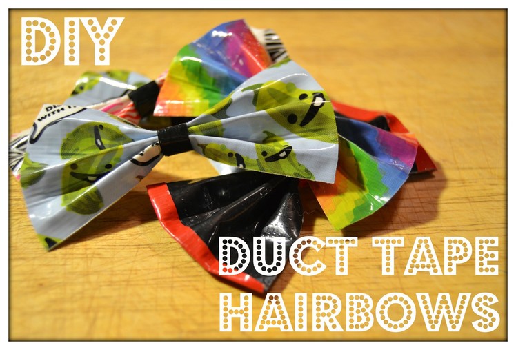 DIY: How to Make Simple Duct Tape Hairbows!