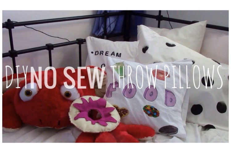 DIY No-Sew Throw Pillows