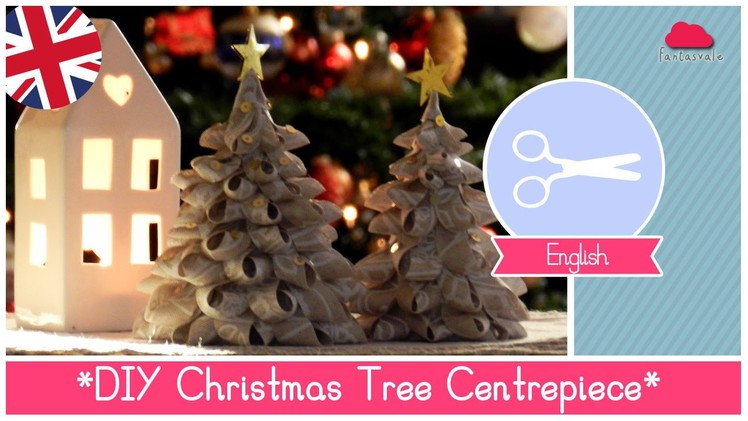 DIY Tutorial Christmas Centerpiece: Fabric Trees EASY, FUNNY and CHEAP