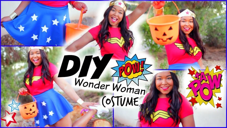 DIY Wonder Woman Halloween Costume!
