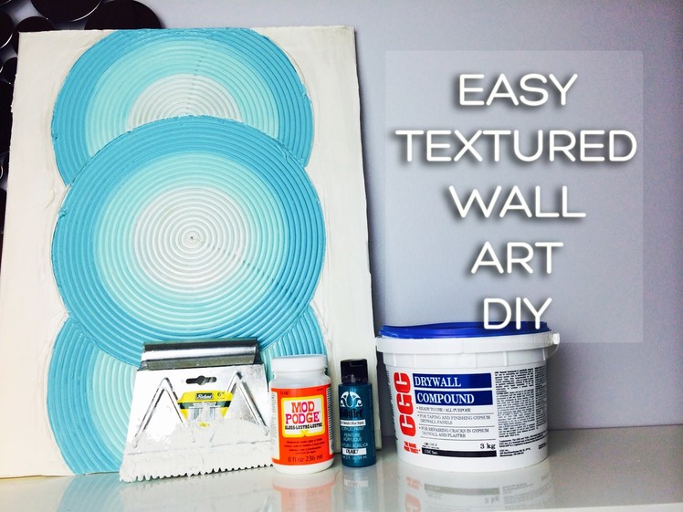 Drywall Mud Craftiness! Textured Canvas Art Using Joint Compound