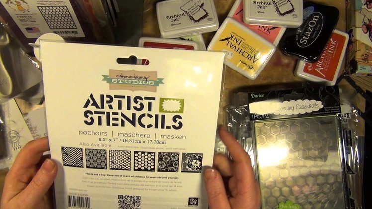 Haul - new scrapbooking stuff and stamps from tim holtz, prima doll and glitz design
