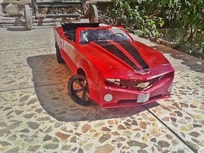 Homemade Paper Craft 2012 Chevrolet Camaro SS Convertable by Mohammed Hazem