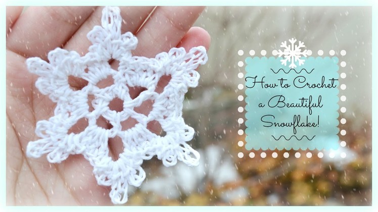 How to Crochet a Beautiful Snowflake! | Ms. Craft Nerd