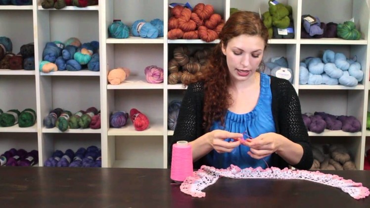 How to Crochet a Lace Scarf : Crochet Lessons
