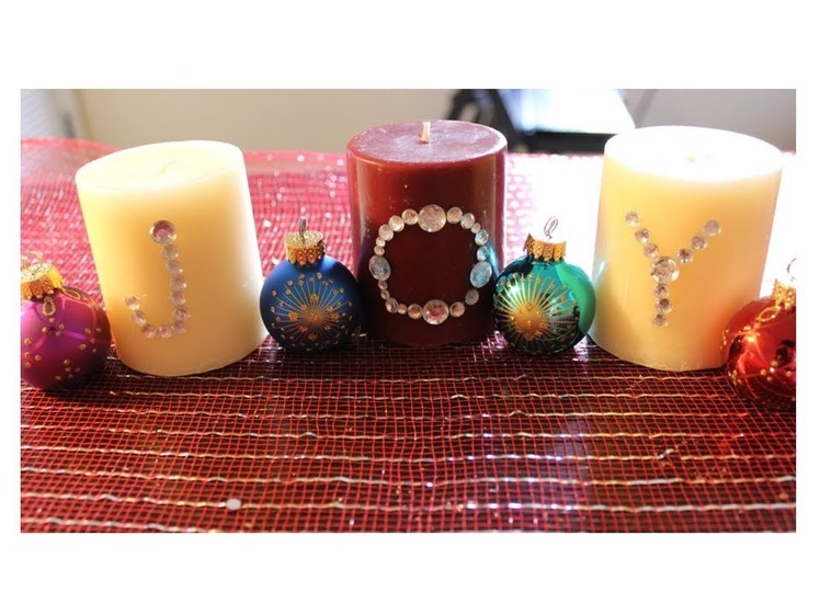 How to Decorate Holiday Candles | Simple DIY