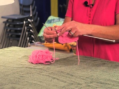 How to Hold Knitting Needles : Knitting