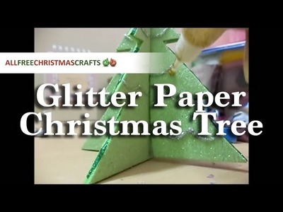How to Make a Glitter Paper Christmas Tree