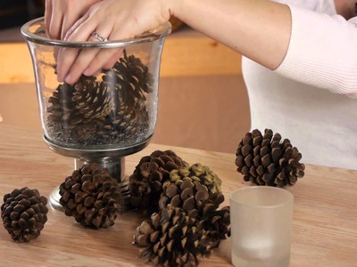 How to Make a Pine Cone Centerpiece : Cold Weather Crafts