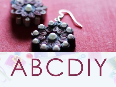 How To Make Earrings From Magazines | Paper Quilling DIY