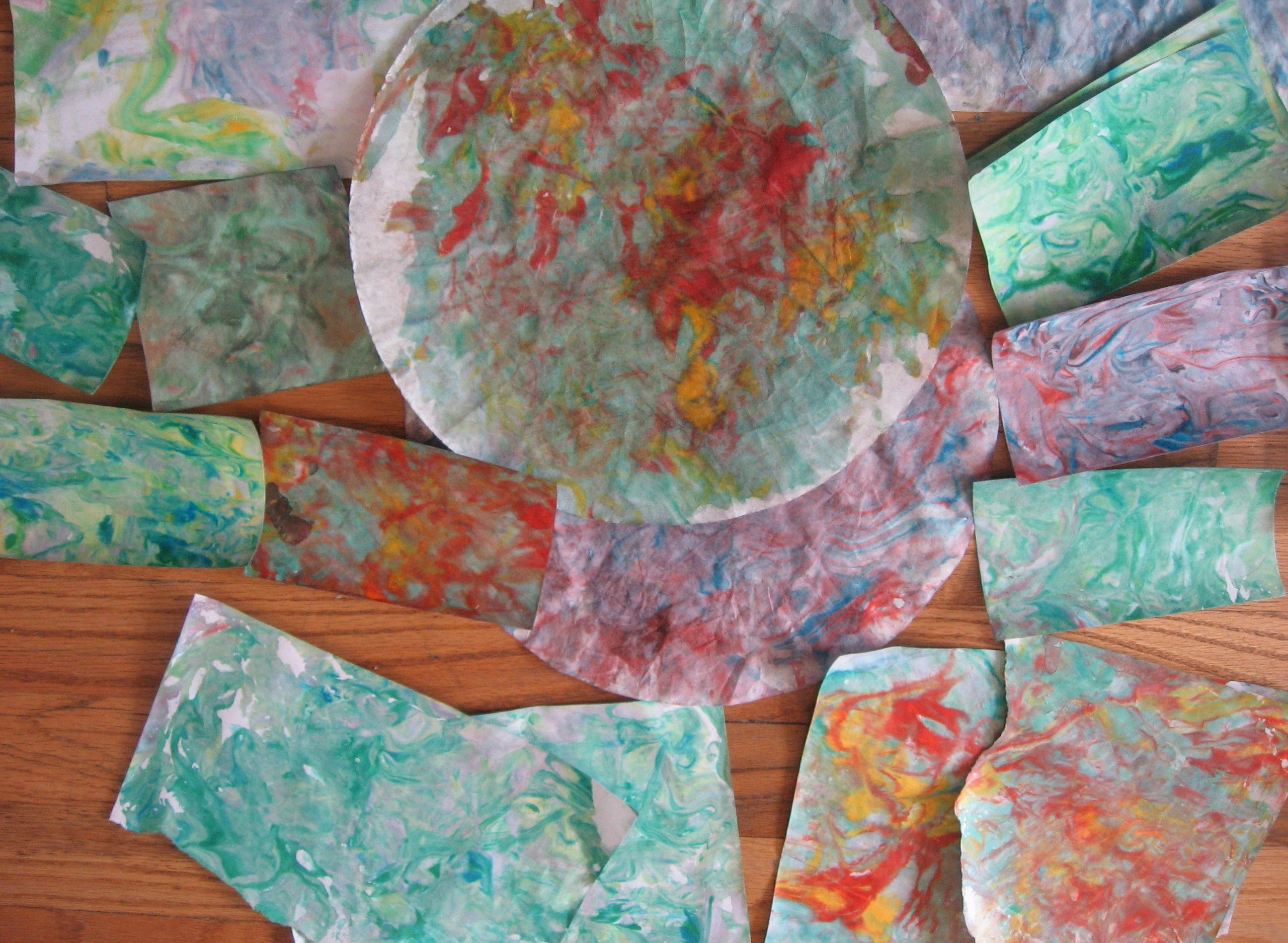 How to make marble paper with shaving Cream. DIY Paper Marbling