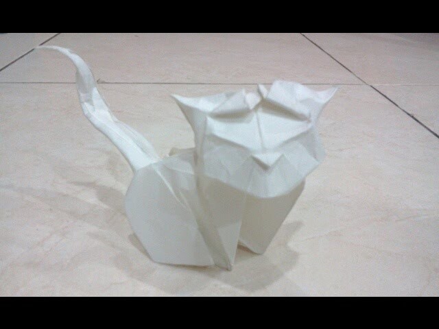 How to make Origami Cat (Hoang Tien Quyet)