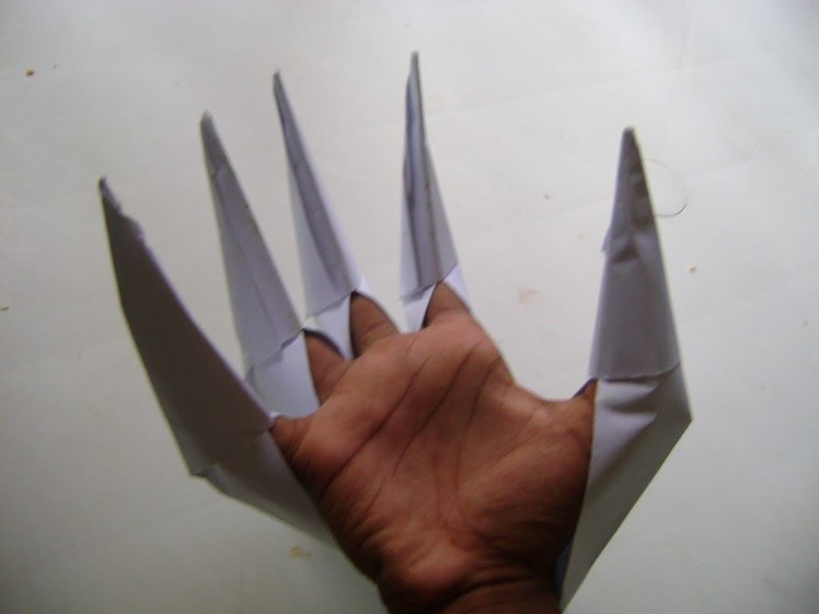 HOW TO MAKE PAPER DRAGON NAILS .best origami video