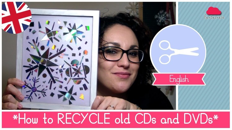 How to RECYCLE old CDs and DVDs: Christmas Snowflakes decorations Idea - DIY