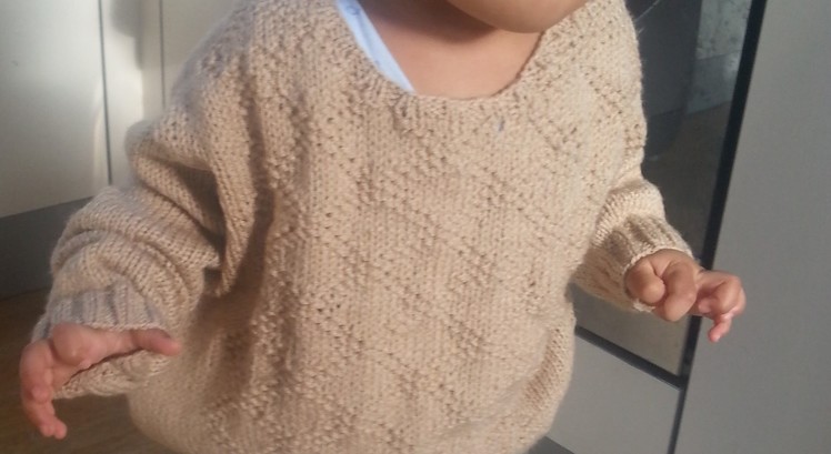 Knitted Toddler Sweater Part 2