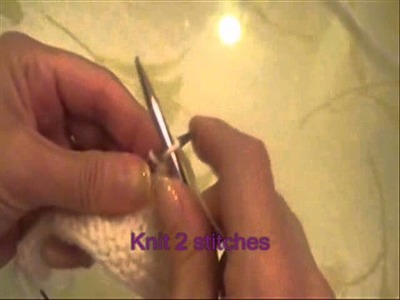 Knitting Small Picot Bind Off