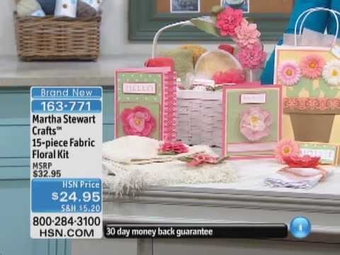 Martha Stewart Crafts 15-piece Fabric Floral Kit