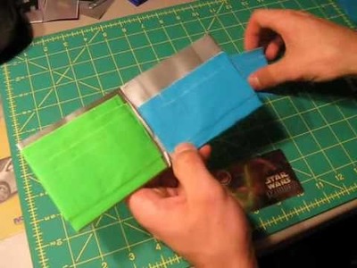 Mini Tutorial - Hidden pockets in Duct tape wallets