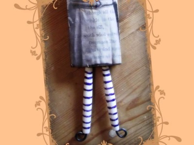Mixed Media Bead & Wood Art Dolls Class by Laura Robberts at www.paperwhimsy.com