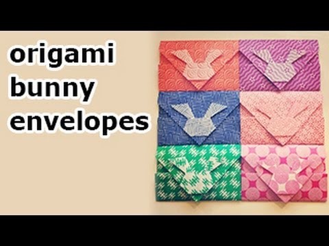 Origami Bunny Rabbit Envelopes