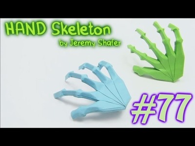 Origami Halloween Hand Skeleton (Jeremy Shafer) - Yakomoga Origami tutorial