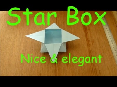 Origami star box