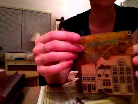 Packing Tape Transfer Acrylic Card Scrapbooking Tutorial
