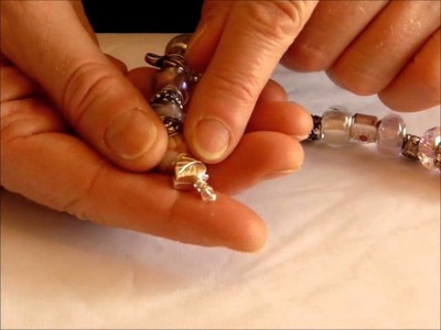 Pandora Style Bracelets - How to open & close, add & remove beads and put it on yourself