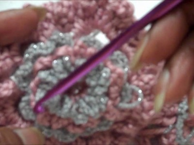 Part 6 How to Crochet the Fur Stitch Flower motif