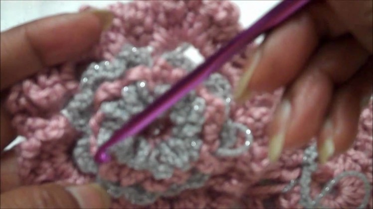 Part 6 How to Crochet the Fur Stitch Flower motif