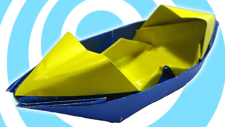 Simple Origami Motorboat (Sampan) Tutorial