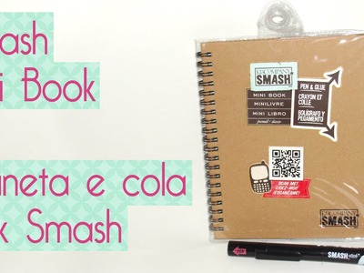 Smash Mini Book- Pen and glue Smash Pink- scrapbook by Tamy