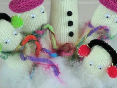 Snowmen Glove Christmas Decoration