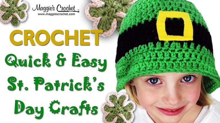 St Patrick's Day Hat Free Crochet Pattern - Right Handed