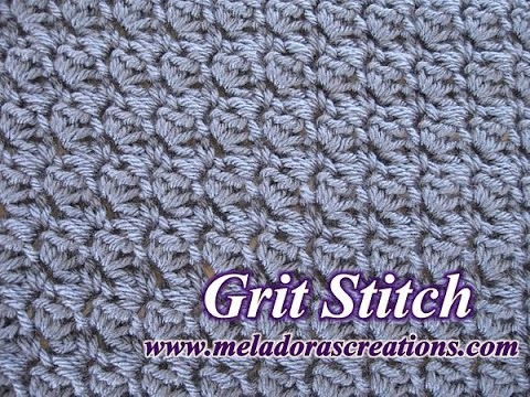 The Grit Stitch - Left Handed Crochet Tutorial