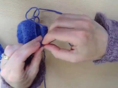 Top down thumb method for mittens