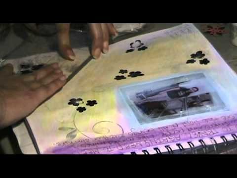 Art journaling with a touch of scrapbooking By Maryann 4rm Zero !